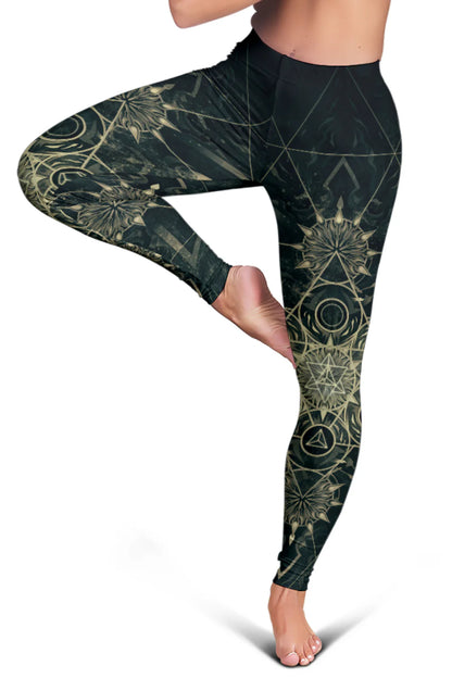 Elements of Sacred Geometry Mystical Leggings | Mandalazed