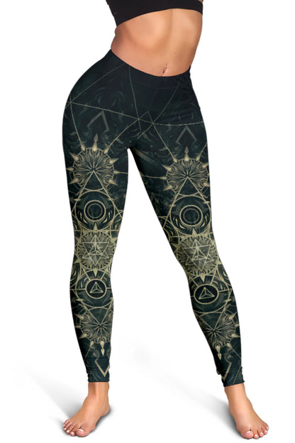 Elements of Sacred Geometry Mystical Leggings | Mandalazed