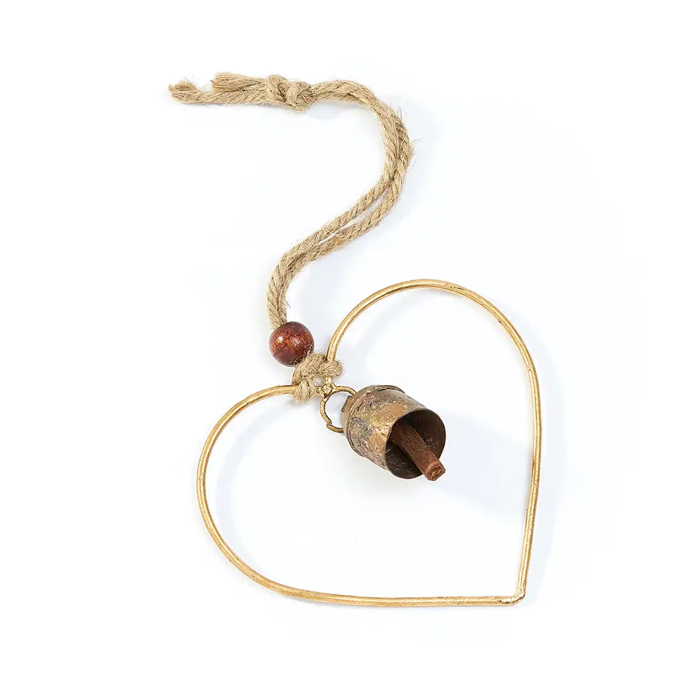 Air Element Heart Bell Wind Chime | Artisan Heart Chime