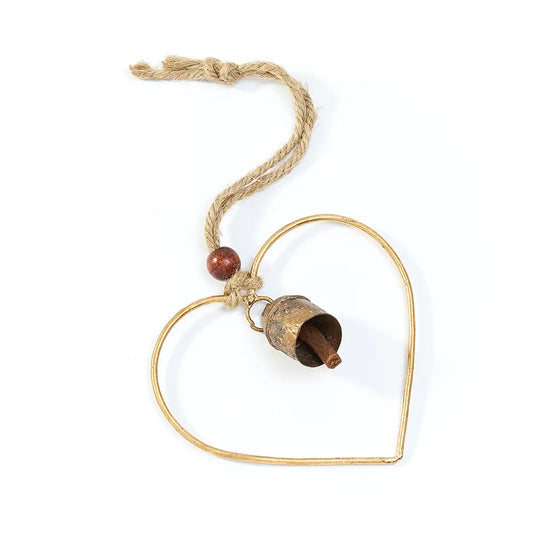 Air Element Heart Bell Wind Chime | Artisan Heart Chime