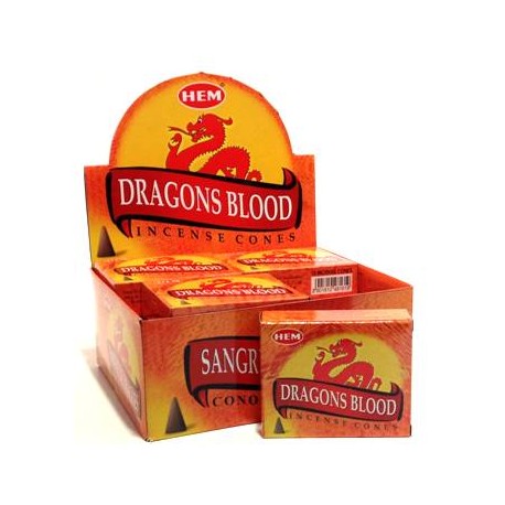 HEM Dragon's Blood Incense Cones | 10 Cones