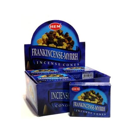 HEM Frankincense & Myrrh Incense Cones | 10 Cones