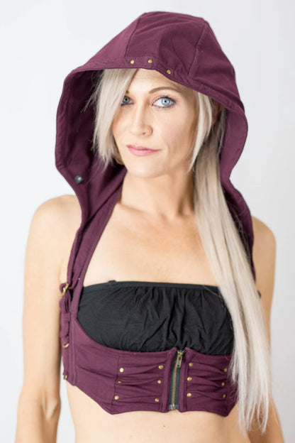 Huntress Hood | Sculptural Festival Hood | Anahata Designs