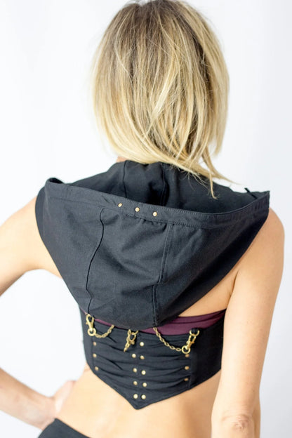 Huntress Hood | Sculptural Festival Hood | Anahata Designs