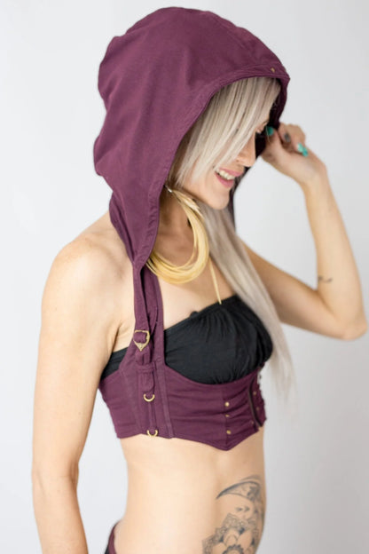 Huntress Hood | Sculptural Festival Hood | Anahata Designs