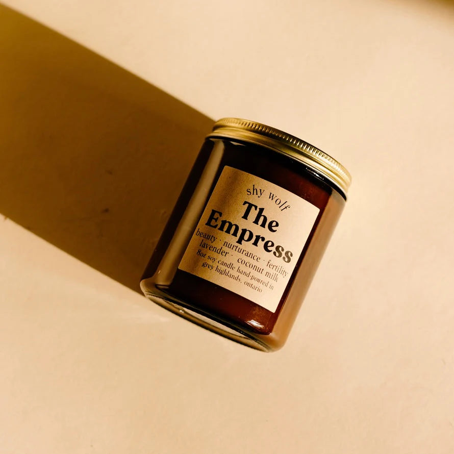 The Empress Tarot Inspired Soy Candle | Lavender & Coconut Milk