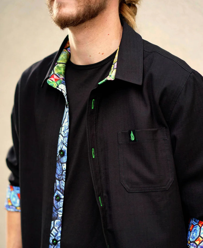 Jewel Being Button Down Shirt | Alex Grey & Allyson Grey | Threyda