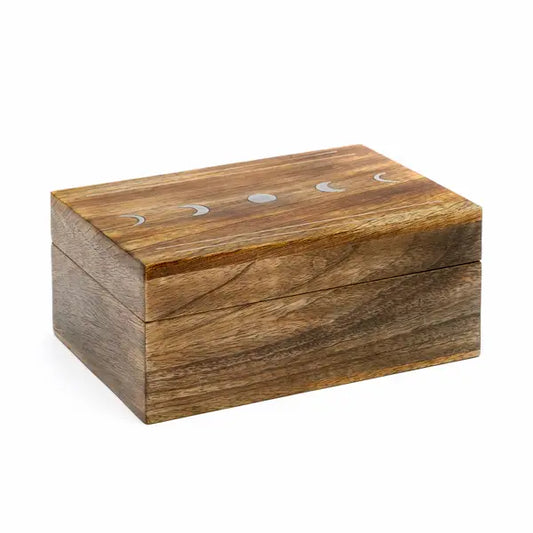 Indukala Moon Phase Jewelry Box | Handcrafted Lunar Storage