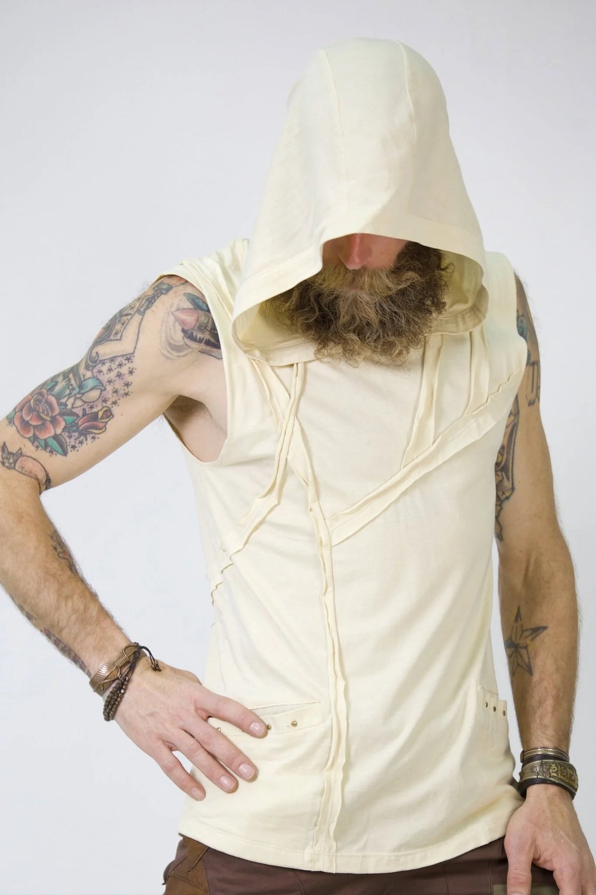 Linear Hooded Tank | Bamboo Blend | Anahata Designs