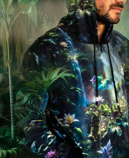 Medicine Buddha Zip Hoodie | Abzzolum & Liquid Bloom Art | Threyda