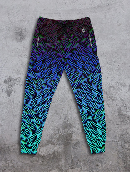 Maze Stretch Joggers | Performance Artwear Joggers | Threyda