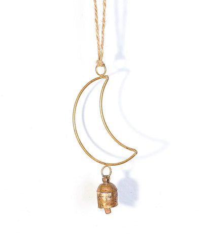 Air Element Moon Bell Wind Chime | Celestial Garden Chime