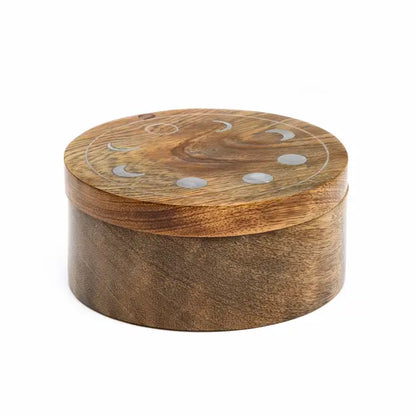 Indukala Moon Phase Pivot Box | Handcrafted Lunar Keepsake Box