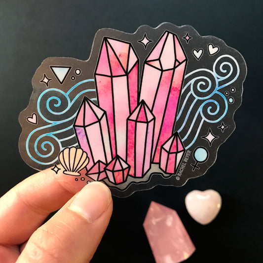 Rose Quartz Sticker | Rachel Beyer