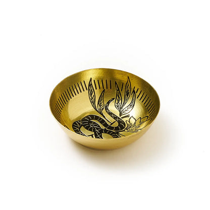 Saanp Snake Ring Dish | Brass Jewelry Catchall