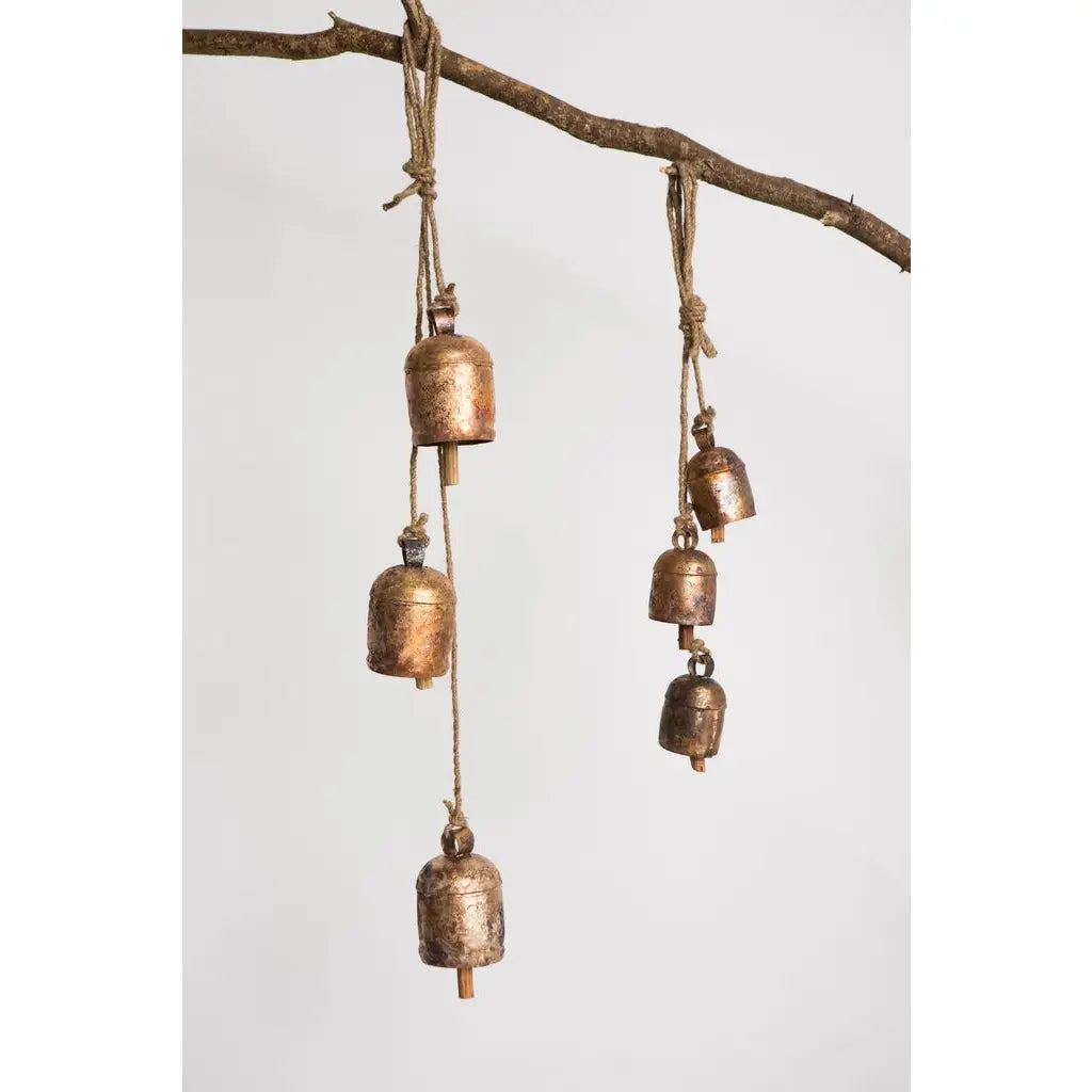 Rustic Bell Wind Chime | Handcrafted Cascading Bell Chime