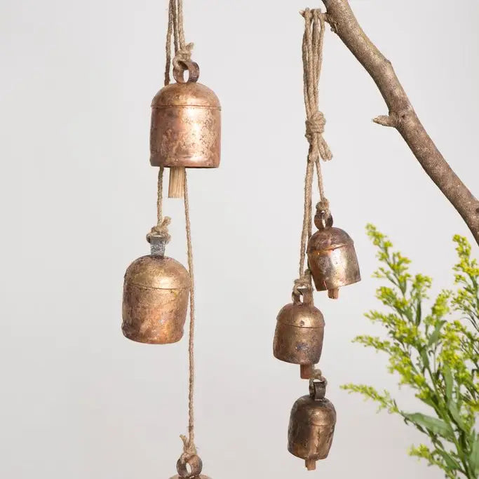 Rustic Bell Wind Chime | Handcrafted Cascading Bell Chime
