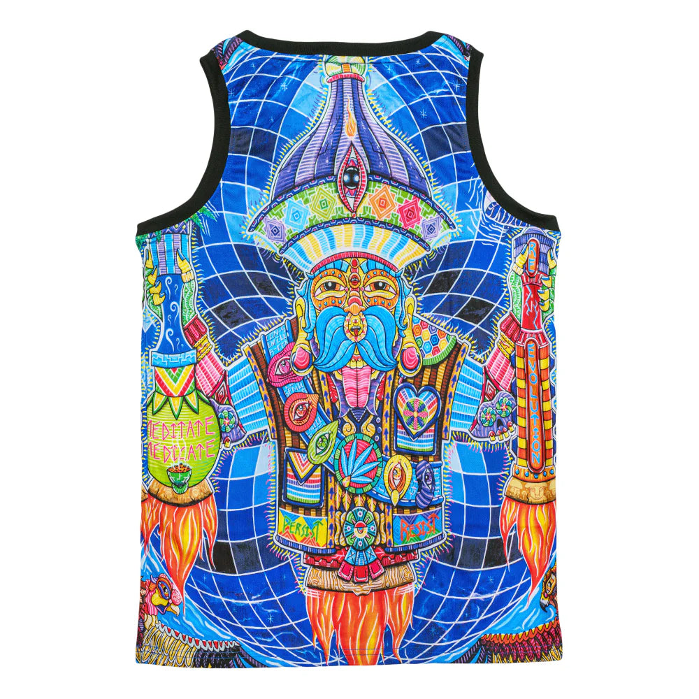 Spirited Revolution Basketball Jersey | Max Paularena Art | Grassroots California